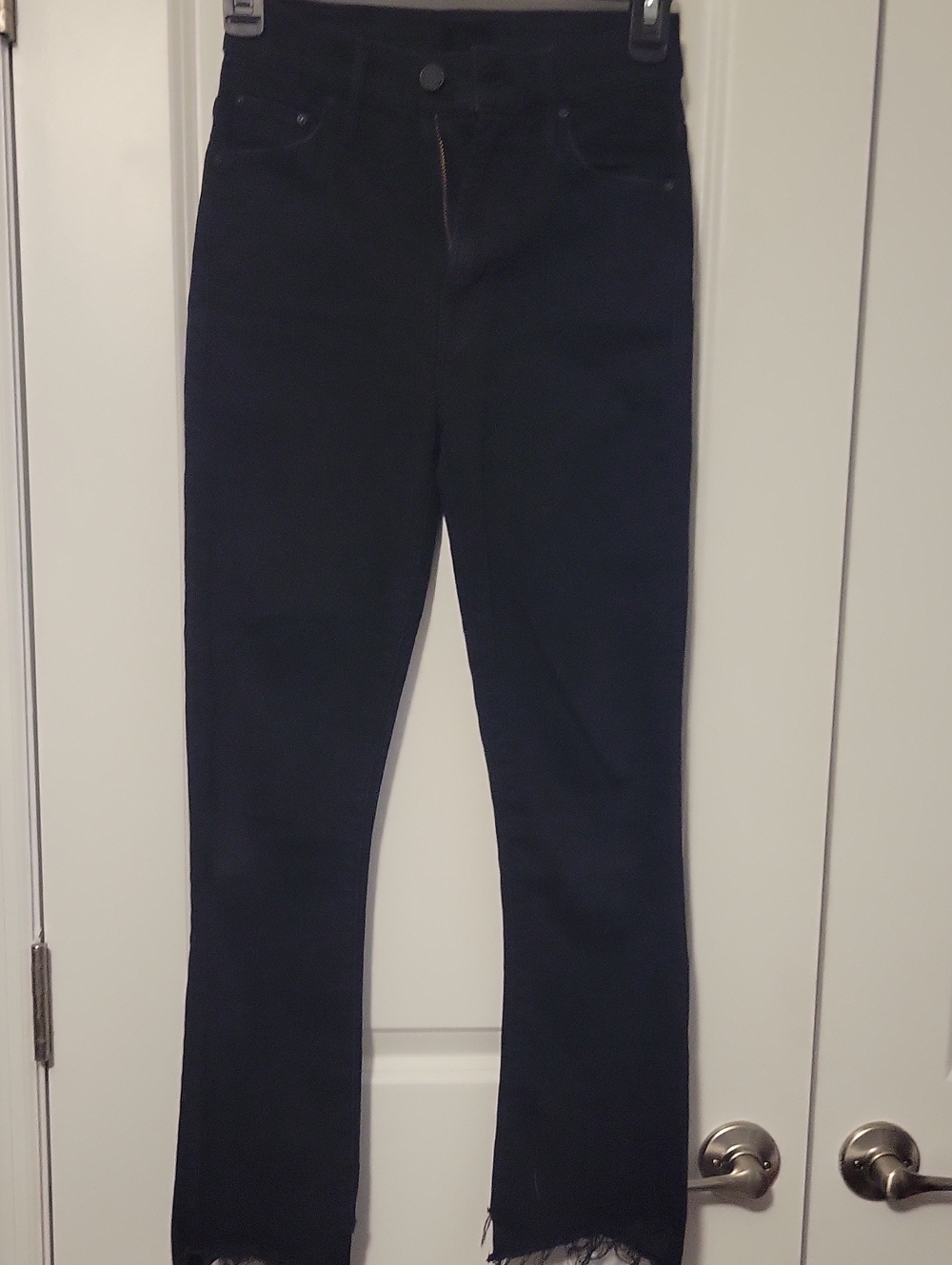Mother Women’s Black High-Rise Straight Jeans
